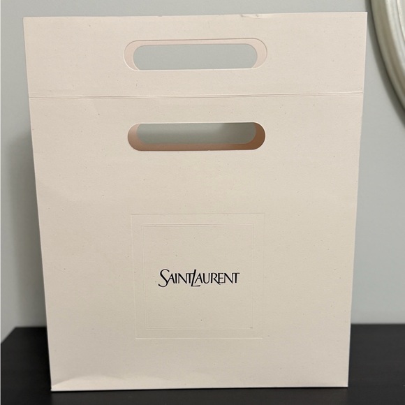 Saint Laurent Medium Beige Logo Shopping Bag - Picture 3 of 7